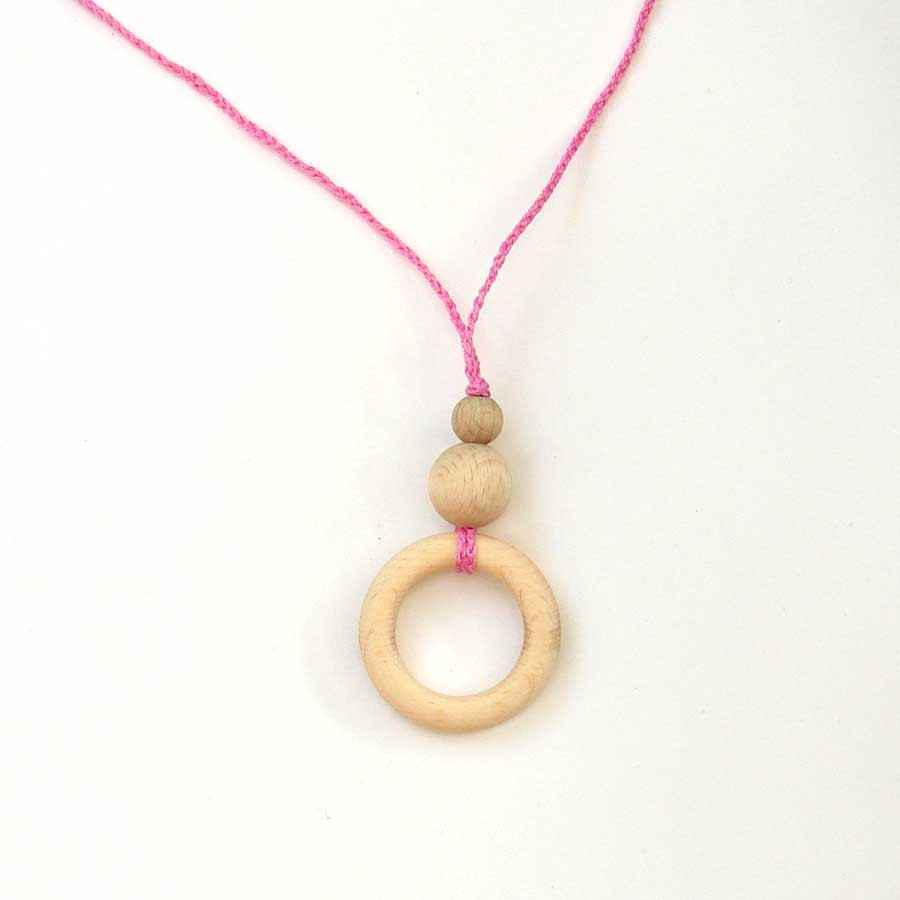 teething necklace for baby and mom