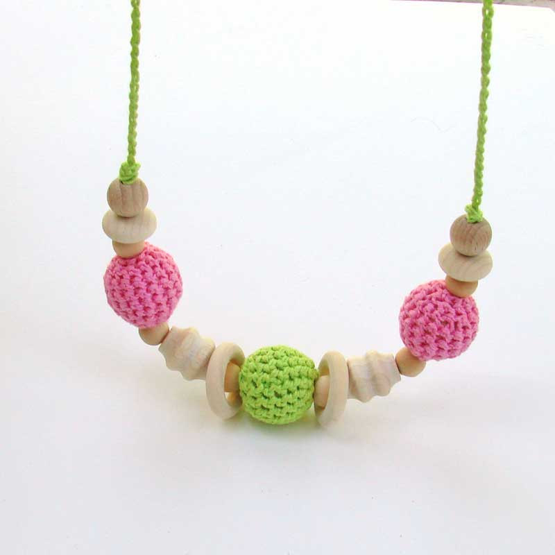 Nursing necklace teething toy for baby