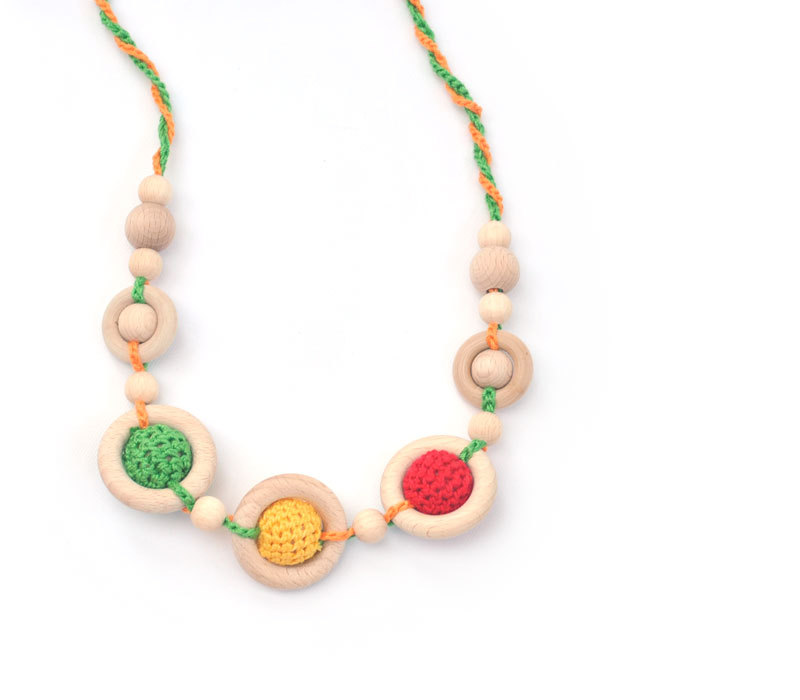Necklace for mom and teething toy for baby
