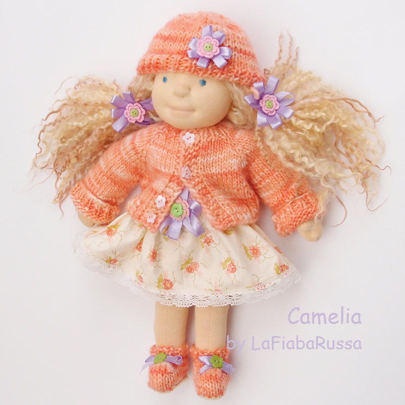 OOAK doll Camelia 16 in waldorf tecnic,