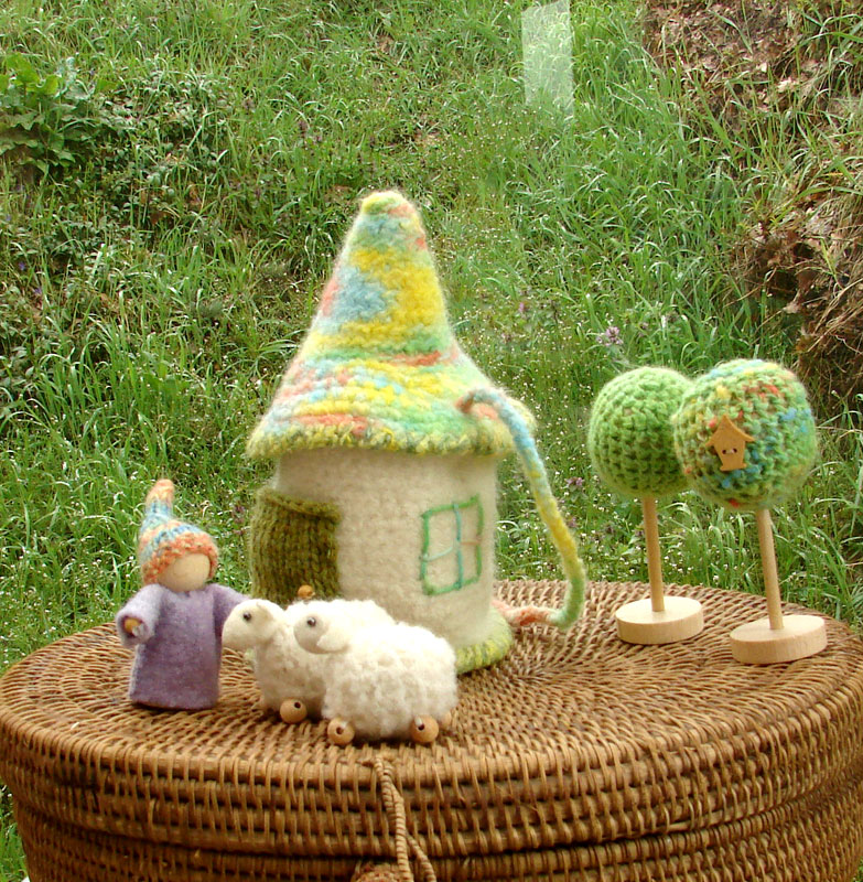 waldorf play set for kids - gnome and home....