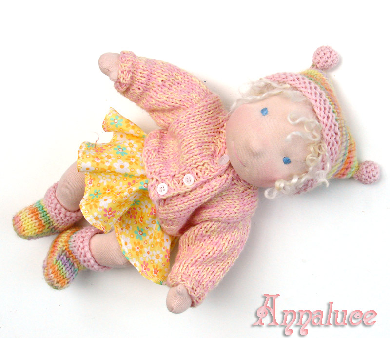 Annaluce - Waldorf doll baby 14 in doll