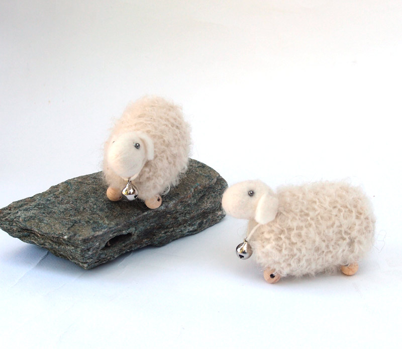 tutorial for make knitted sheep, in English