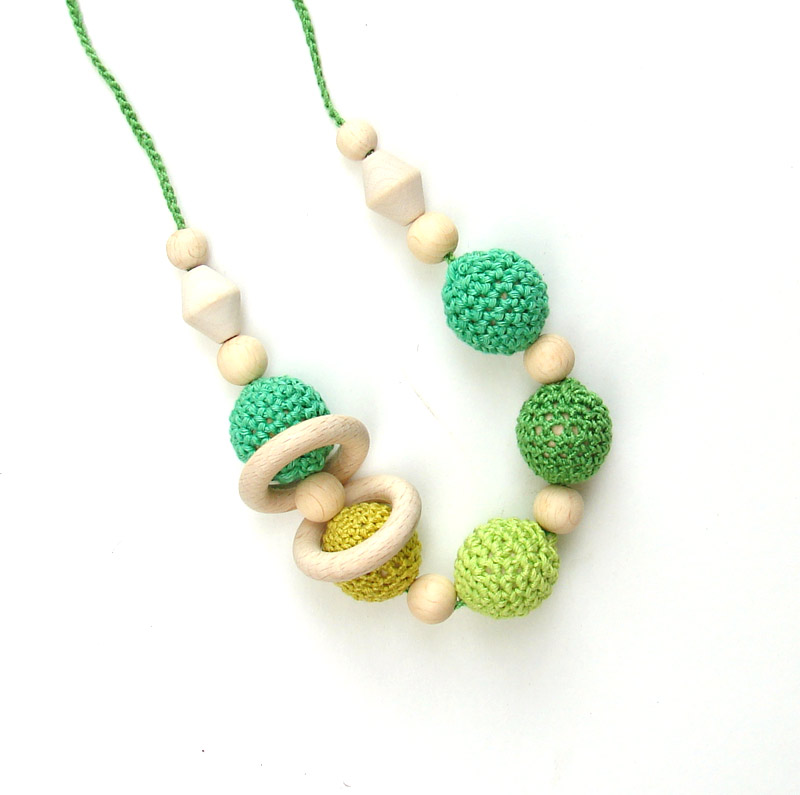 Nursing necklace teething toy for baby