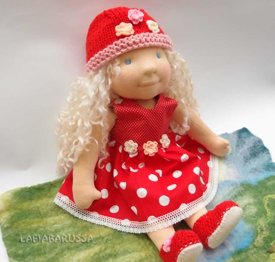 OOAK doll Mirabella 16 in waldorf tecnic,